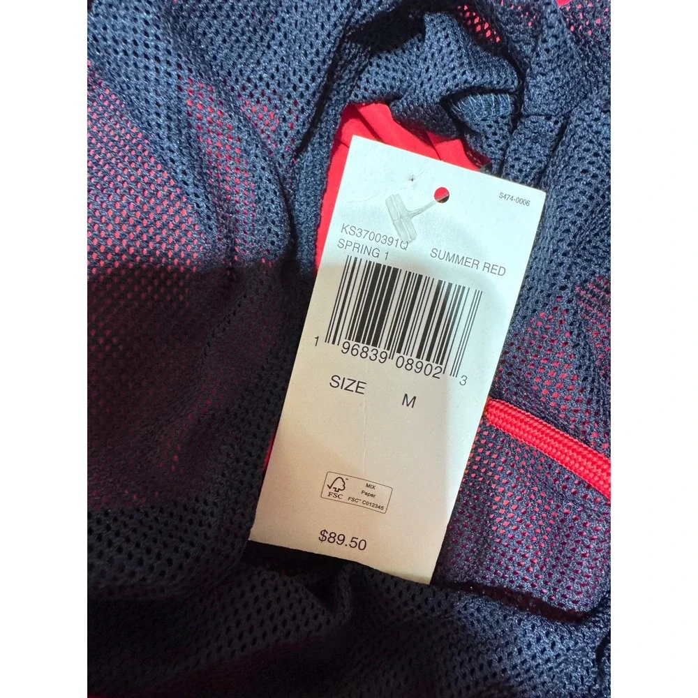 Michael Kors M Red Swim Shorts‎ Men's Logo Drawstring Trunks New